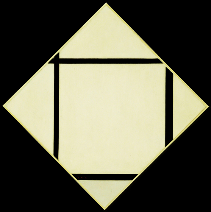  皮特·蒙德里安 Piet Mondrian ——黑白构成的抽象画2